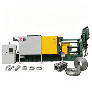 Máquina de fundición a presión totalmente automática de 1250 toneladas con certificación CE, control de disparo de cuatro etapas para moldeo de componentes grandes de aluminio. - Product Image 1