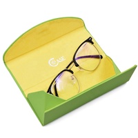 Étui à lunettes pliable Bestclean OEM avec logo personnalisé, boîte d'emballage pour lunettes à prisme peu encombrante pour la vente en gros aux magasins d'optique
