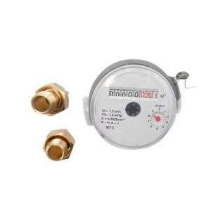 ISO Klasse B Haushalts 15mm Messing körper Trocken zifferblatt Einstrahl-Wasserzähler - Product Image 1