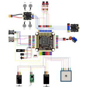 H743 giá tốt nhất 8bit 4in1 ESC 8inch 9inch 10inch FPV khung Drone với kim loại điều khiển chuyến bay FC 12S chuyến bay Stack - Product Image 4