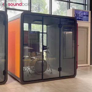 Soundproof Booth Acoustic Portable Acoustic Phone Booth Private Pods Office Noise Insulation Soundproof Studio Acoustic Phone Booth Sound Proof Booth