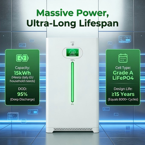 Sistema de Almacenamiento de Energía Doméstico de 48V 200Ah-314Ah, Batería de Pared LiFePO4 de Iones de Litio, UPS, Sistema Solar de 15kW, Montaje en Pared, CAN - Product Image 2
