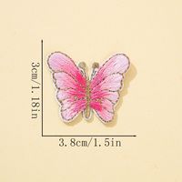 Patchs brodés papillon en fil doré, thermocollants ou à coudre, adaptés aux accessoires vestimentaires DIY tels que vêtements, sacs et chapeaux