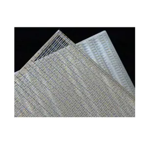Lamine cam ve duvar kağıtları için paslanmaz çelik pirinç tel Metal jakarlı kumaş
