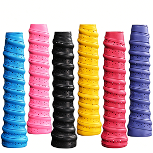 Sangle de préhension pour raquette de badminton, bande adhésive pour poignée, absorption des chocs, enveloppe de poignée en PU pour raquette de tennis et de squash, conception durable - Product Image 3