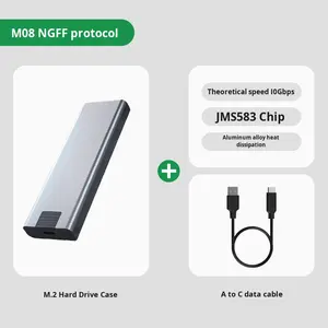 M.<span class=keywords><strong>2</strong></span> NVME Harici Harddisk Kutusu 4TB Destekli Tip-c Usb 3.<span class=keywords><strong>2</strong></span> /USB 3.1 M.<span class=keywords><strong>2</strong></span> Nvme Ssd Harici Taşınabilir Kılıf Kutu - Product Image 6