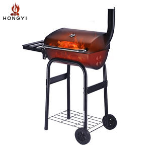 Parrilla de carbón sin humo Hongyi estilo carrito, 95x47x118cm, para brochetas y carne, para cocinar al aire libre - Product Image 4