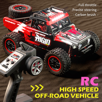 Voiture RC 4 canaux tout-terrain 48 km/h, buggy télécommandé haute vitesse, moteur à balais, véhicule télécommandé tout-terrain 1:14