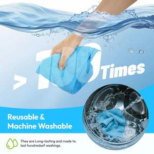 Panni in <span class=keywords><strong>Microfibra</strong></span> Assorbenti Riutilizzabili Lavabili Ispessiti ad Asciugatura Rapida Asciugamano <span class=keywords><strong>Antibatterico</strong></span> in <span class=keywords><strong>Microfibra</strong></span> per Cucina e Piatti - Product Image 4