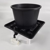 Système d'irrigation hydroponique pour le jardinage Plateau d'écoulement 15.5 pouces 22 pouces pour plantes d'intérieur Pots de fleurs et jardinières