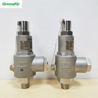 Vanne de décharge cryogénique pneumatique à ressort en acier inoxydable 304, à bride de 1 1/2 pouce, -196 degrés, 1000 bars