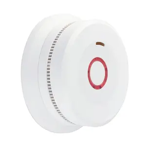 EN14604 Hot Sale Cigarette Wired Interlinked Standalone Smoke Detector With 220V AC