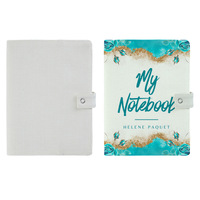 Carnet de notes A5 blanc vierge en toile de lin pour bricolage, journal, agenda, couverture de carnet, bloc-notes, porte-documents, classeur