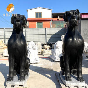 Scultura a grandezza naturale decorativa per la casa scultura in marmo nero <span class=keywords><strong>Great</strong></span> <span class=keywords><strong>Dane</strong></span> Dog <span class=keywords><strong>Statue</strong></span> <span class=keywords><strong>for</strong></span> <span class=keywords><strong>Garden</strong></span> - Product Image 1