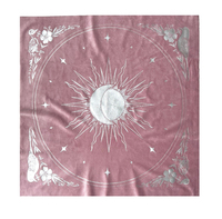 Nappe de table en velours personnalisée pour cartes de tarot, divination, rituels et usage sur autel ; Divination en velours