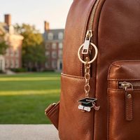 Llavero de Graduación con Dijes Inspiradores, Recuerdo para Graduados, Llaveros Bonitos con Diseño de Pergamino, Regalos para Él y Ella, Graduados de Universidad y Preparatoria