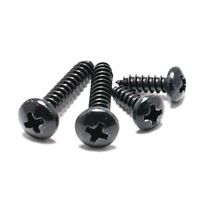 Vis noires de haute qualité, vis Phillips, métriques, classe 4, pour une connexion de fixation haute résistance