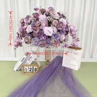 Usine de fleurs artificielles DKB, vente en gros de boules de fleurs artificielles vertes pour centre de table de mariage, décoration de table de mariage