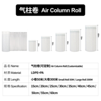 Matériau de protection en colonne d'air gonflable en PE personnalisé en gros, résistant, durable, antichoc, type film en rouleau, Boyang