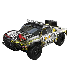 Mobil Buggy Rc Remote Control 4X4, mainan kontrol Radio Model truk Monster balap listrik 1:18 cepat dengan lampu