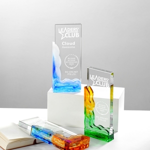 La targa del trofeo di cristallo creativo di nuovo arrivo assegna colori e modelli personalizzati che cantano e ballano il trofeo del campione della competizione - Product Image 3