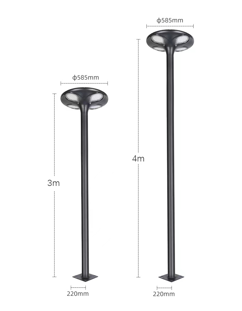 Outdoor ufo Landscape Light Solar Street Lamp All in One Solar Led Light