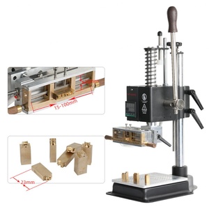 Petite machine manuelle de marquage à chaud multifonctionnelle pour logos, cuir, gaufrage, avec moule en cuivre et presse à chaud - Product Image 4