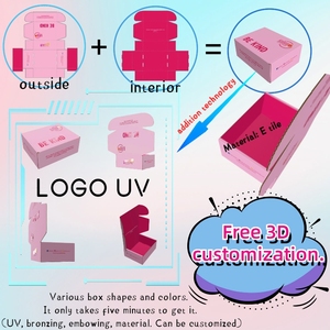 E-Commerce Taille Personnalisée Impression de Logo Boîtes d'Expédition Rigides Emballage en Tissu de Chapeau Boîte d'Expédition d'Expédition Noire Boîte en Carton Ondulé - Product Image 6