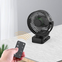 2024 nouveau 12000 MAh batterie télécommande ventilateur de plafond LED lumières USB Rechargeable Portable Clip ventilateur avec batterie externe