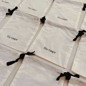 Wholesale Custom Logo Printing Natural Cotton <b>Drawstring</b> Bag Reusable Fabric Storage <b>Pouch</b> - Product Image 4