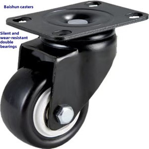 China Custom Made <span class=keywords><strong>Swivel</strong></span> Universal Rollen für verbesserte Manövrier fähigkeit in engen Räumen - Product Image 4