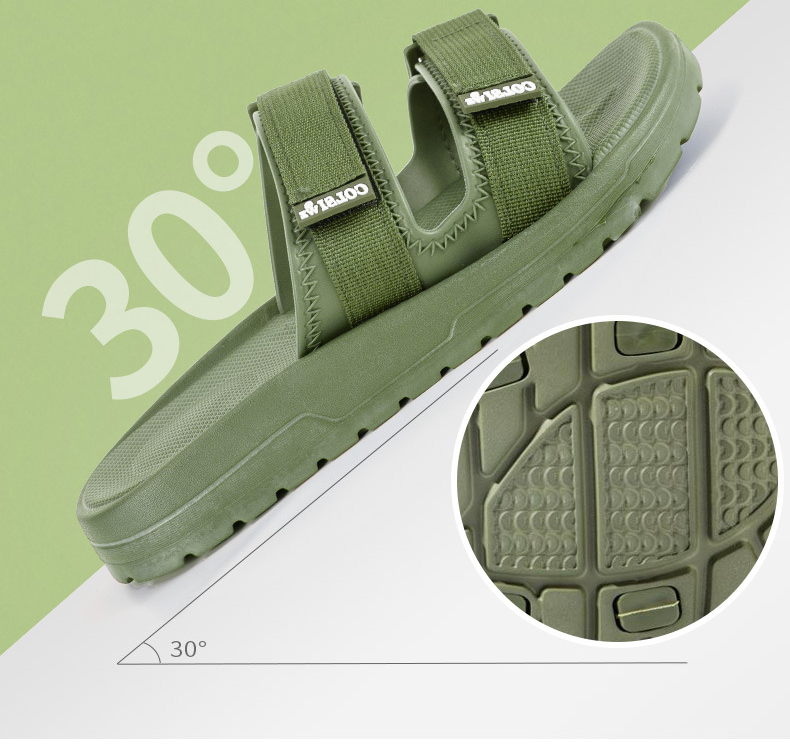 Summer Fashion Men Slipper Fashion Slip On Platform Flat Slides Casual Thick Sole Beach Sandals