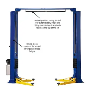 Fabrieksprijs 4000Kg Clear Floor 2 Post Autolift Met Installatie Handleiding Goede Kwaliteit Portaal Twee Post Autolift