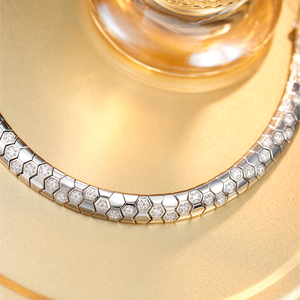 Vòng tay/lắc tay bạc Ý 925 Grace Jewel <span class=keywords><strong>2025</strong></span> nữ, họa tiết rắn tổ ong, đính zircon, làm quà tặng dự tiệc - Product Image 4