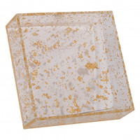 Ensemble Lucite de 8 cartes Birkat Hamazon avec support or Lucite Blessing Card Bencher Set and Holder