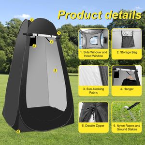 Tente de douche pliante automatique pour camping, plage et pêche - Product Image 2