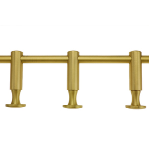 <span class=keywords><strong>Appendiabiti</strong></span> da Parete in Ottone con 3 Ganci, 60cm, Finitura Spazzolata, Multifunzione per Soggiorno e Bagno - Product Image 5
