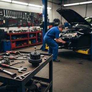 อะแดปเตอร์ดูแลรักษารถยนต์ FG 203 Fo2 สำหรับเชื่อมต่อท่อน้ำมันเชื้อเพลิง พลาสติกสีดำพร้อมก้านโลหะ - Product Image 3