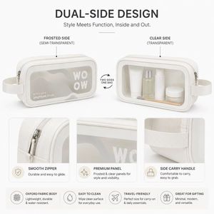 Custom Logo Beauty <b>Storage</b> Bag Transparent PVC Travel Cosmetic Case <b>Makeup</b> Toiletry Organizer OEM ODM Wholesale - Product Image 2