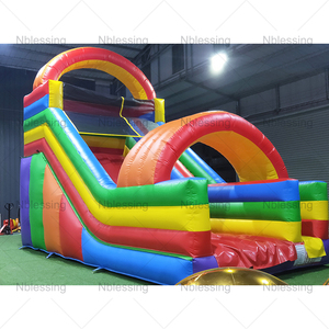 Castillo Hinchable para Fiestas al Aire Libre, Tobogán Seco para Niños, Tobogán Acuático Hinchable para Exteriores - Product Image 2