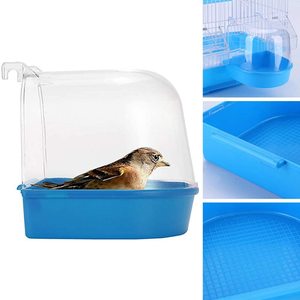 Kotak Mandi Burung Bayan Kandang Burung Persediaan Gantung Bak Mandi untuk Hewan Peliharaan Kecil Burung Canary Budgies <span class=keywords><strong>Cockatiel</strong></span> Lovebird - Product Image 4