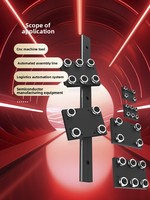 Guide linéaire externe à double axe MGR20S/MGR25S/MGR35S/MGR50, bloc coulissant en acier pour roulement, tiroir de vitrine, axe optique