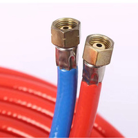 Tubes en plastique jumeaux simples de tuyau de soudure de PVC de double couleur d'acétylène d'oxygène de PVC avec des connecteurs