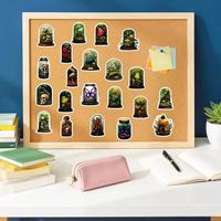 56 pegatinas de PVC impermeables con diseño de animales y plantas en botellas de vidrio para decoración DIY de fundas de teléfono, cuadernos y vasos.