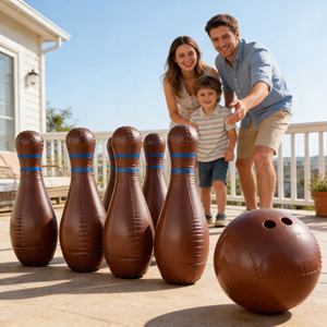 Nuovo Set Premium di Birilli Gonfiabili per Giochi di Competizione Interattiva Genitore-Figlio all'Aperto - Product Image 2