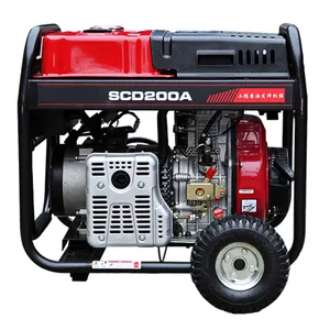 Generator Las bertenaga diesel 5000 watt 200 amp kualitas bagus
