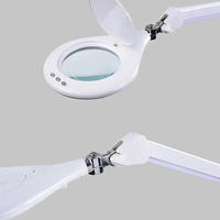 Luz de lupa profesional de alta calidad, lámpara de aumento de escritorio de mesa LED plegable iluminada para lectura