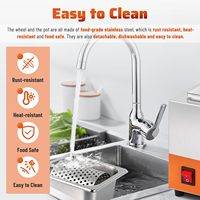 Rouleau chauffant en acier inoxydable pour beurre, fonction chauffante, compatible lave-vaisselle, idéal pour le petit-déjeuner, les pique-niques, les barbecues, le camping