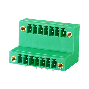 KF2EDGRTM-3.81 Pitch Plug-in <b>Terminal</b> Block Double Row With Flange Mount 300V 10A Copper Contacts 21-30 AWG 21-30 Contacts - Product Image 1