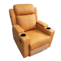 2026 Beliebte Maßgefertigte Leicht-Luxus PU-Leder Moderne Wohnzimmermöbel Multifunktionaler Klapptisch Smart-Sofa-Sets